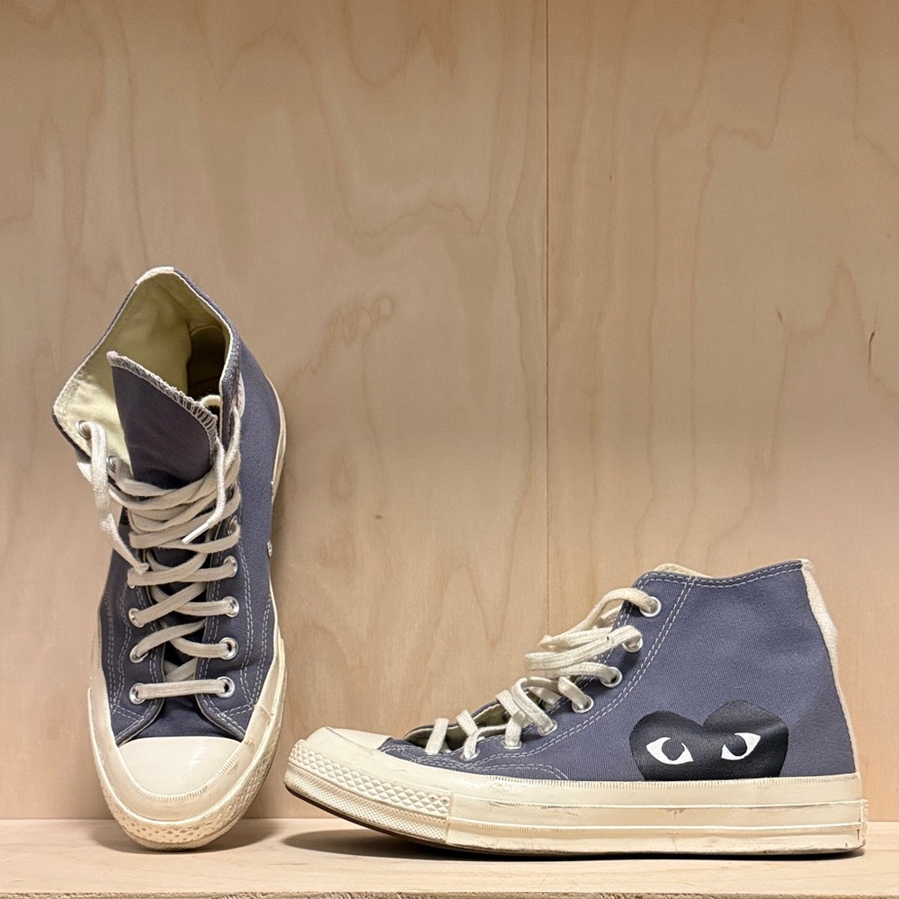 Gray High-Top Converse x Comme Des Garçons